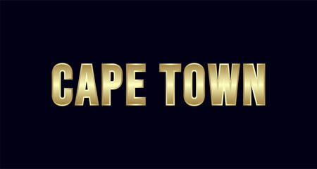 Cape Town City Typography vector design. Greetings for T-shirt, poster, and more