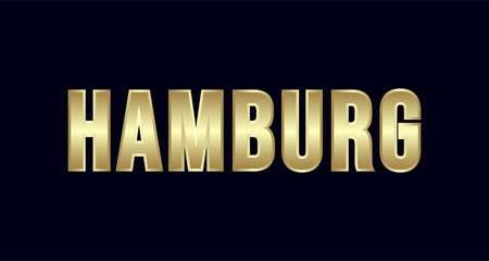 Hamburg City Typography vector design. Greetings for T-shirt, poster, and more