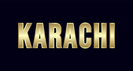 Karachi City Typography vector design. Greetings for T-shirt, poster, and more