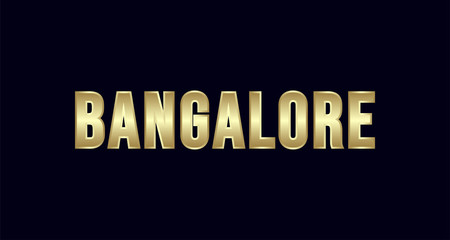 Bangalore City Typography vector design. Greetings for T-shirt, poster, and more
