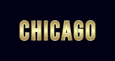 Chicago City Typography vector design. Greetings for T-shirt, poster, and more