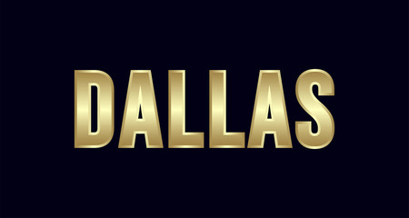 Dallas City Typography vector design. Greetings for T-shirt, poster, and more