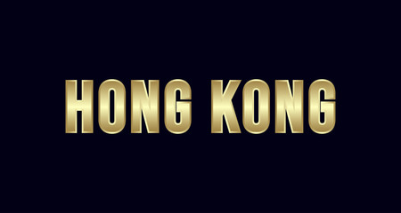 Hong Kong City Typography vector design. Greetings for T-shirt, poster, and more