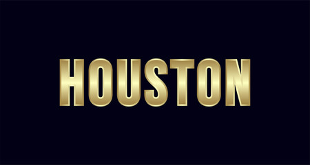 Houston City Typography vector design. Greetings for T-shirt, poster, and more