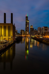 Obraz premium Chicago at night