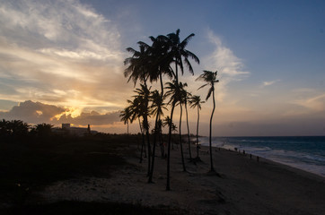 Twilight at Santa Maria del Mar Beach, Havana, Cuba