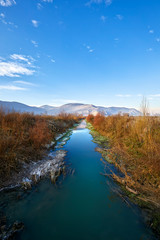 canale per irrigazione nella pianura fucense