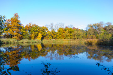 Fototapeta na wymiar Herbstsee