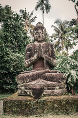 Stone Buddha statue  in garden