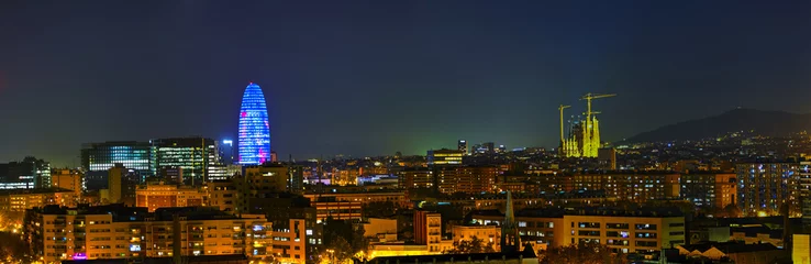 Foto op Plexiglas Barcelona aerial panoramic overview © andreykr