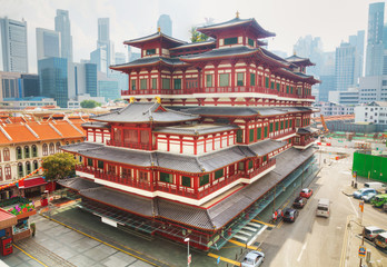 Buddha Tooth Relic temple in Singapore