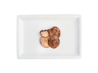 Small organic mushrooms to be used as a topping for Japanese ramen