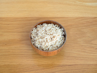 Plain white rice side dish