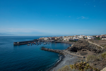 Fototapeta na wymiar Plays San Juan harbour Tenerife