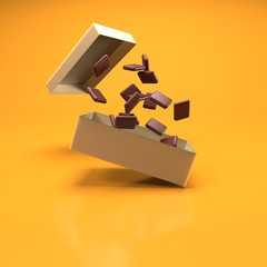 Obraz premium caja de chocolates