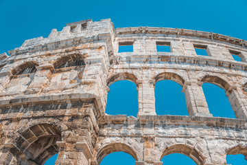 Fototapeta premium colosseum in pula, croatia
