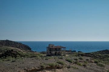 Fototapeta na wymiar Abandoned Leper Village Abades Tenerife