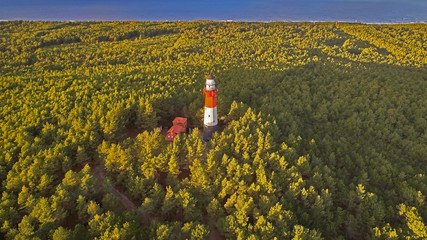 latarnia morze niebo dron © Daniel