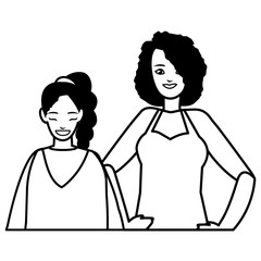 couple of girls avatars characters