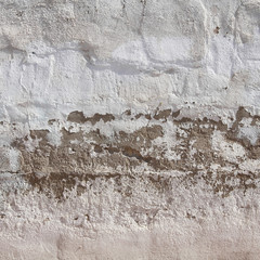 Damaged wall with peeling