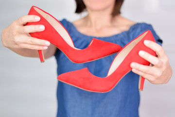 Sexy Red Heels.	 - obrazy, fototapety, plakaty
