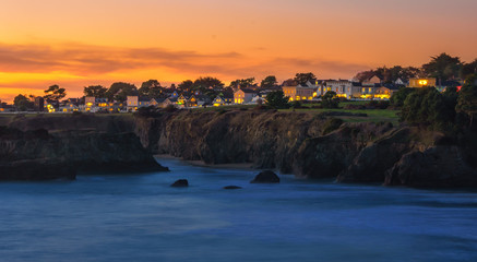 mendocino during sunset
