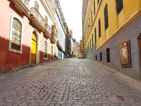 La Paz, Bolivia streets in city center