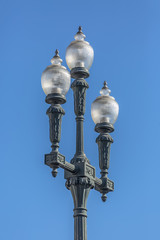Fototapeta na wymiar Detailed view of street lamp, retro style