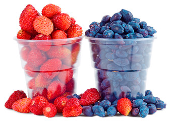 forest strawberry honeysuckle glass