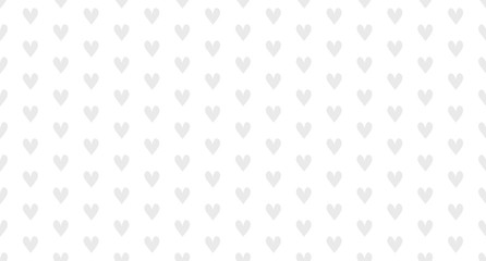 Hand drawn background with hearts. Seamless grungy wallpaper on surface. Chaotic texture with many love signs. Lovely pattern. Line art. Print for banner, flyer or poster. Black and white illustration