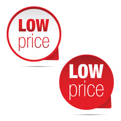 Low Price label sign