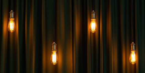 Decorative bulbs in vintage style Edison