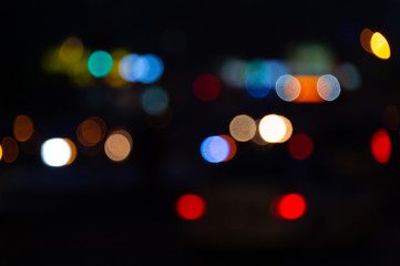 Obraz premium abstract bokeh background on the road