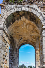 Fototapeta premium Arco romano de Cáparra, Cáceres. Arcos de triunfo en España.