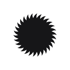 Sun icon vector isolated