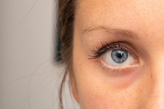 Closeup shot of beautiful woman's eye