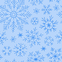 Christmas seamless doodle pattern