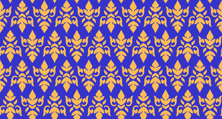 Thai flower traditional concept design seamless pattern background