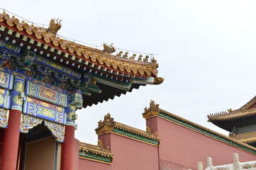 The ancient Chinese buildings