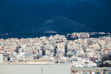 Athens Industrial City Background	