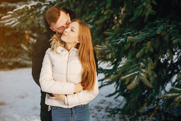 couple in winter