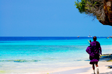 Beach in Zanzibar - Tanzania - obrazy, fototapety, plakaty