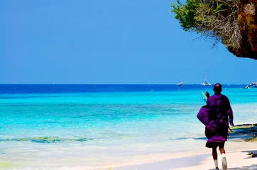 Fotobehang Beach in Zanzibar - Tanzania © Adwo