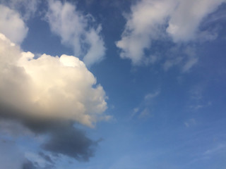 blue sky with white clouds