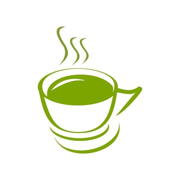 fresh green tea vector illustration