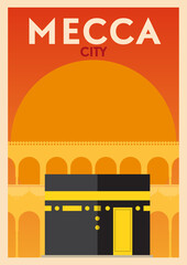 Mecca, Saudi Arabia Poster Design