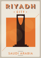 Landmark of Riyadh Poster Design