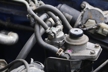 Car's engine detail