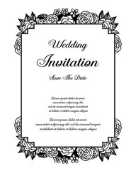 Cover design with leaves ornaments vector illustration