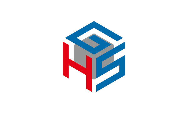 polygon hsg letter logo